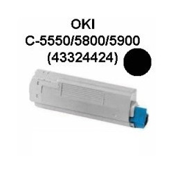 Toner OKI C5800K Negro Compatible