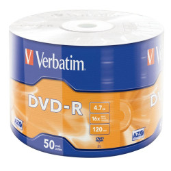 Verbatim DVD-R AZO 4.7GB 16X MATT SILVER SURFACE Shrink 50