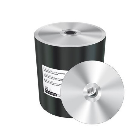 Professional Line CD-R 700MB|80min 52x speed, silver, unprinted/blank, wide sputtered, diamond dye, Shrink 100