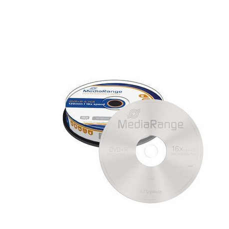 MediaRange DVD+R 4.7GB|120min 16x speed, Cake 10