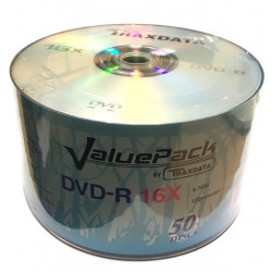DVD-R Traxdata Value Pack 16x Branded F1 Dye - Bobina 50