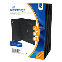 Pack 10 MediaRange DVD Slimcase for 1 disc, 7mm, black