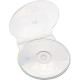 MediaRange 15-Pack Shellcase for 2 Discs, with holes for ring-binders, transparent