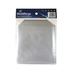 Pack 50 - Bolsas Plastico MediaRange para MINI CD / DVD individuais 100% Transparentes