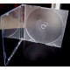 CD Slimcase for 1 disc, 5.2mm, frosted/transparent tray