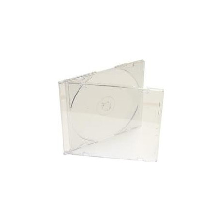CD Slimcase for 1 disc, 5.2mm, frosted/transparent tray