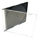 Pack 10 MediaRange CD Jewelcase for 1 disc, 5.2mm, black tray