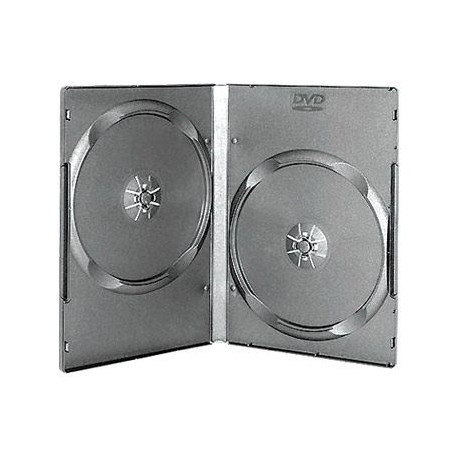 14mm Caja DVD estándar para 2 DVDs Negro