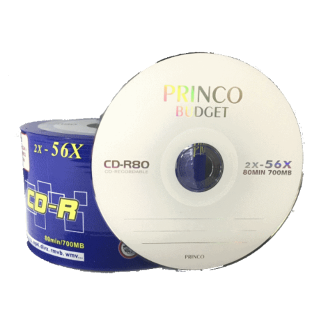 CD-R Princo Budget 52x 700MB/80M - Pack 50