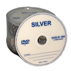 Silver DVD-R Princo 16X Speed - 120m - Pack 50