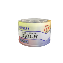 DVD-R Princo Fullface Printable 16X - Pack 50