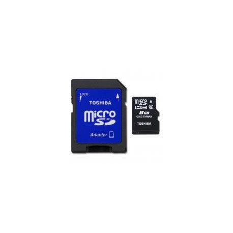 Toshiba Micro SDHC 8GB Clase 4 + Adaptador SD