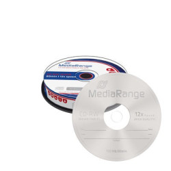 MediaRange CD-RW 700MB 80min 12x speed, rewritable, Cake 10