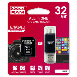Micro SDHC Goodram 32GB CLASS10 UHS + Adaptador + Pen Type C