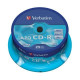 Verbatim CD-R AZO 700MB 52X CRYSTAL SURFACE Cake 25