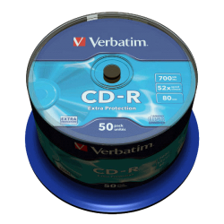 Verbatim CD-R 700MB 52X EXTRA PROTECTION SURFACE Cake 50