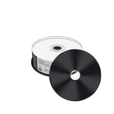 CD-R Mediarange Inkjet FF Printable Tarrina 25 uds (Preto)