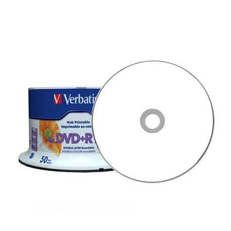 DVD+R DL Verbatim 8x Doble Capa Printable 50 uds