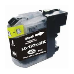 Brother LC127BK XL Black (Novo Chip) Compatível