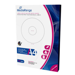 MediaRange Labels for CD|DVD|BD, 41-118mm, matte-coated, Pack 100