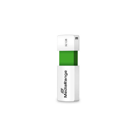 Stick de memória USB MediaRange, Color Edition, verde, 32 GB