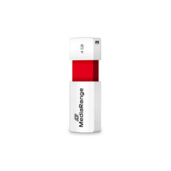 Pendrive MediaRange, Color Edition, Rojo, 4 GB