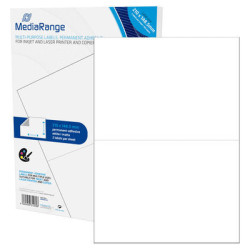 MediaRange Multi-purpose labels, permanent adhesive, 210x148.5mm, white, 100 labels