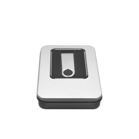 Caixa de aluminio para Pendrive / USB, Cinzenta