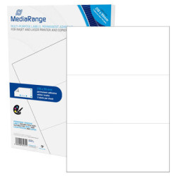 MediaRange Multi-purpose labels, permanent adhesive, 210x99mm, white, 150 labels