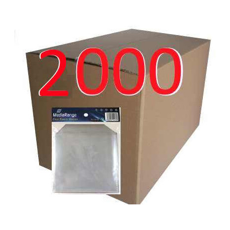 2000 Bolsas Plastico MediaRange para CD/DVD individuais