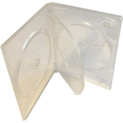 DVD Box 4 Discos 14mm Transparente MediaRange