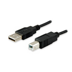 Cabo de Impressora USB-A 2.0 Macho a USB-B Macho 1m
