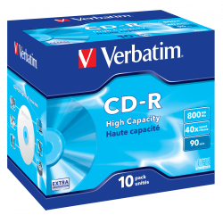 Verbatim CD-R 800MB 40X EXTRA PROTECTION SURFACE Jewelcase Pack 10