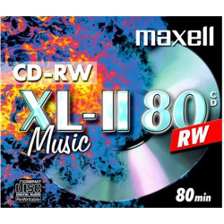 Maxell CD-RW 80 Maxell Audio, JewelCase, Pack 10