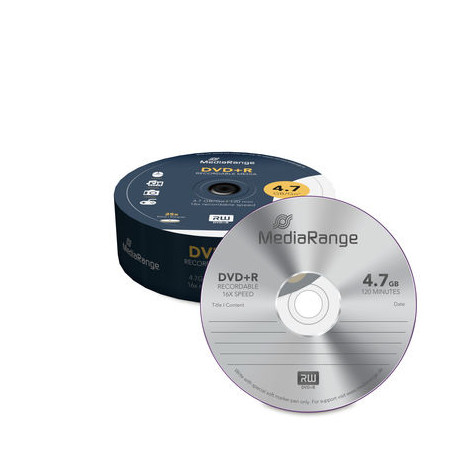 MediaRange DVD+R 4,7GB 16X Cake25