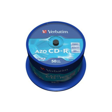 Verbatim CD-R AZO 700MB 52X CRYSTAL SURFACE Cake 50