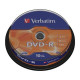 Verbatim DVD-R AZO 4.7GB 16X MATT SILVER SURFACE Cake 10