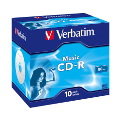 Verbatim CD-R AUDIO 80MIN VERBATIM MUSIC LIFE PLUS Jewelcase Pack10