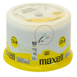 CD-R Maxell 52x - 700mb Printable Pack 50