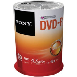 DVD-R SONY 4.7GB 16X Pack 100