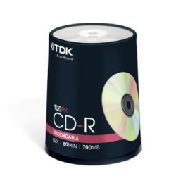 CD-R TDK 52x 700MB/80m Pack 100