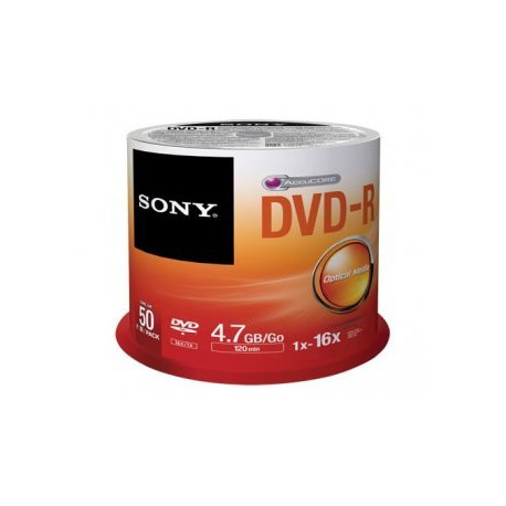 DVD-R Sony 4.7GB - 120M 16X Pack 50