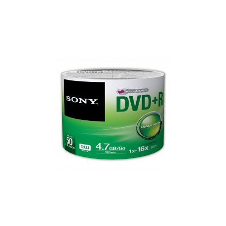 DVD+R Sony 4.7GB 50DPR47SB 16x Pack 50 .
