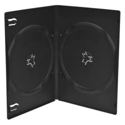 7mm Capa DVD Slim para 2 discs, Preta