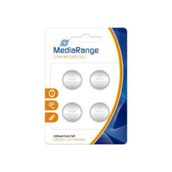 MediaRange Lithium Coin Cells, CR2025|3V, Pack 4