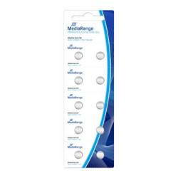 MediaRange Premium Alkaline Coin Cells, AG4|LR626|1.5V, Pack 10