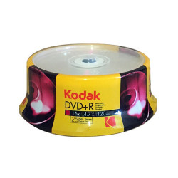 Kodak DVD+R 4,7GB|120min 16X speed Pack 25