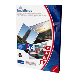 MediaRange DIN A4 Photo Paper for inkjet printers, dual-side matte-coated, 200g, 50 sheets